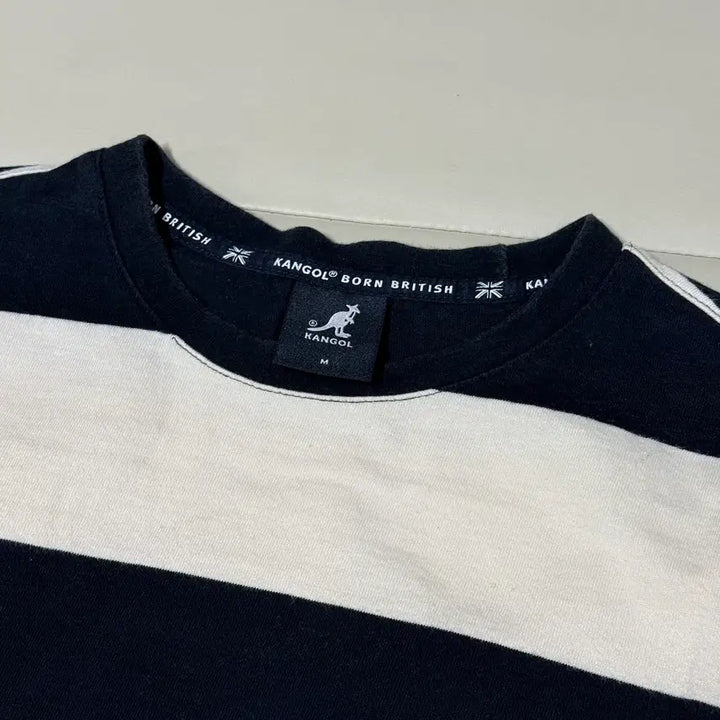 [BUNJANG] Kangol Stripe Short Sleeve T-Shirt M / 캉골 스트라이프 반팔티 M