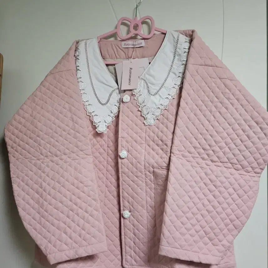 [BUNJANG] Retromance Pink Quilted Magoja / 레트로맨스 핑크 퀼팅  마고자