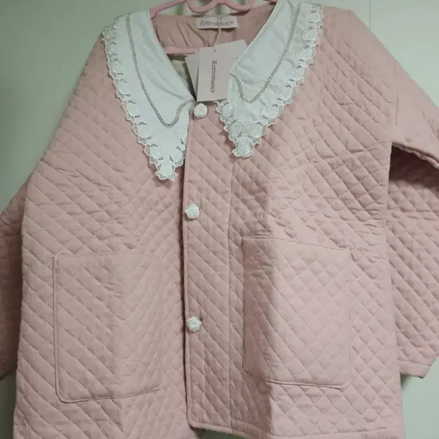 [BUNJANG] Retromance Pink Quilted Magoja / 레트로맨스 핑크 퀼팅  마고자