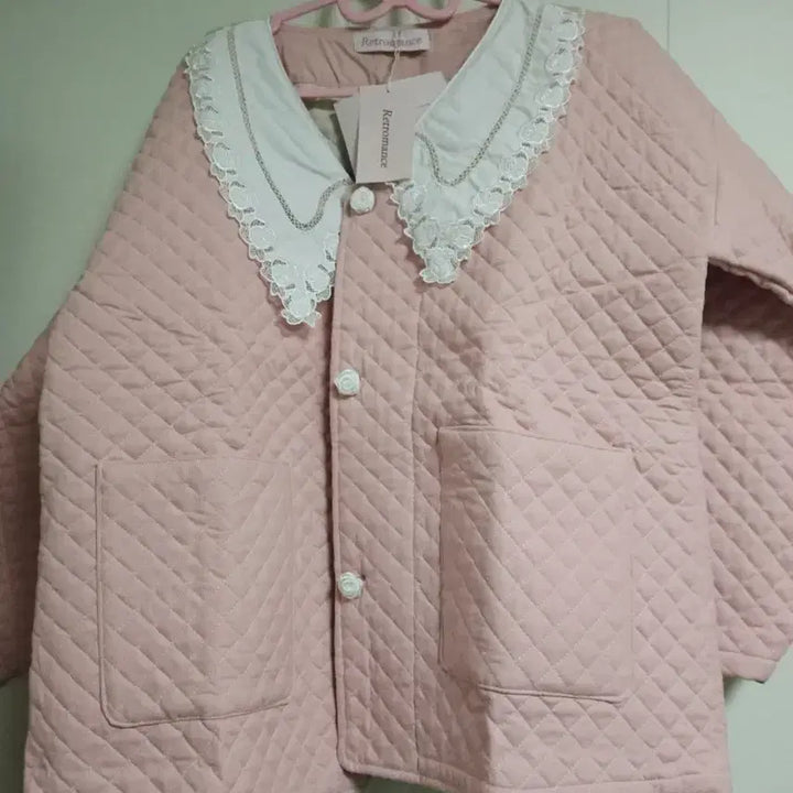 [BUNJANG] Retromance Pink Quilted Magoja / 레트로맨스 핑크 퀼팅  마고자