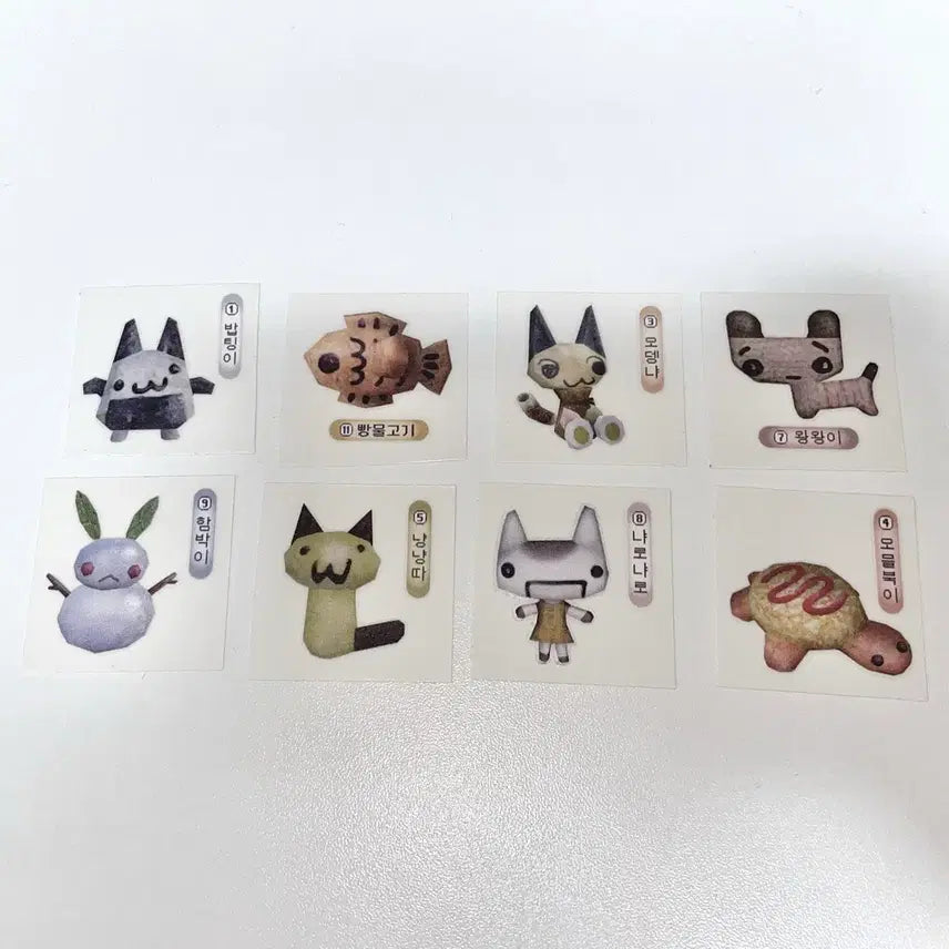 [BUNJANG] Hato Monster Sticker 1st Edition / hato 하토님 쓰레기몬 띠부띠부씰 1탄