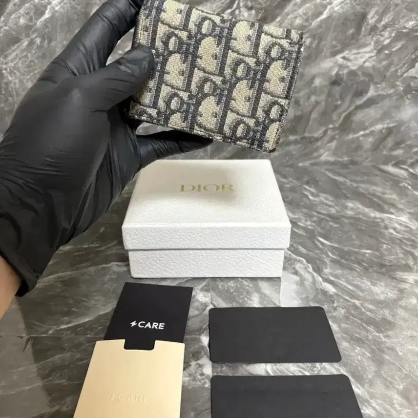 [BUNJANG] Dior Oblique Jacquard Business Card Holder / 디올 오블리크 자카드 비즈니스 카드지갑