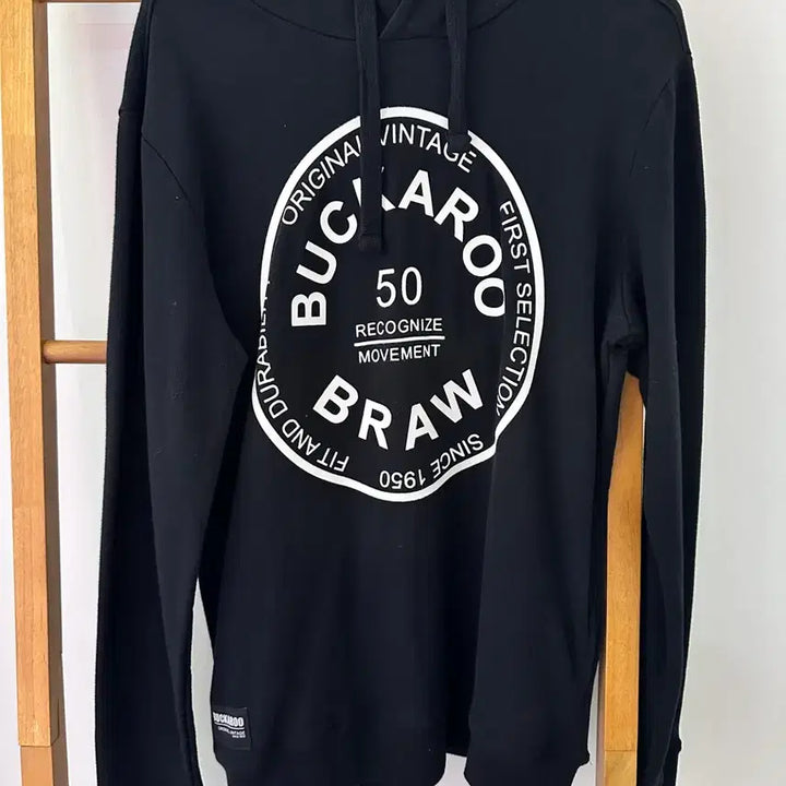 [BUNJANG] Buckaroo Black Hoodie T-Shirt Size L / 버커루 블랙 후드티셔츠(사이즈L)
