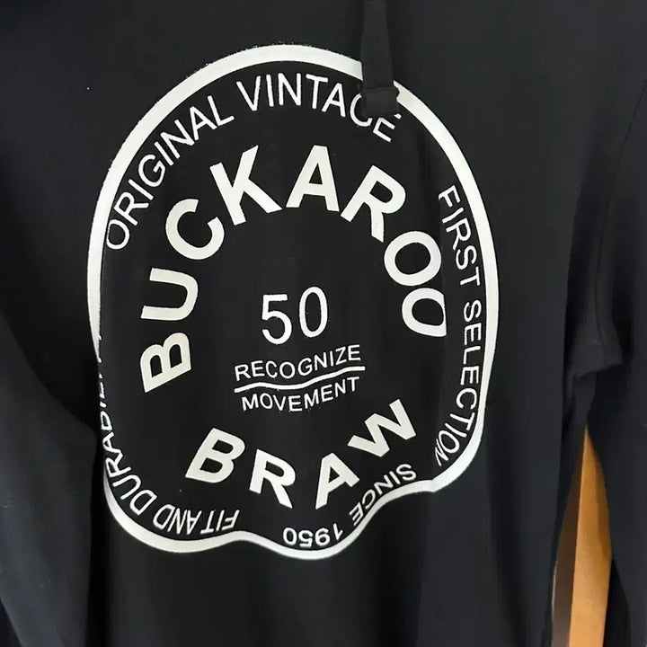 [BUNJANG] Buckaroo Black Hoodie T-Shirt Size L / 버커루 블랙 후드티셔츠(사이즈L)