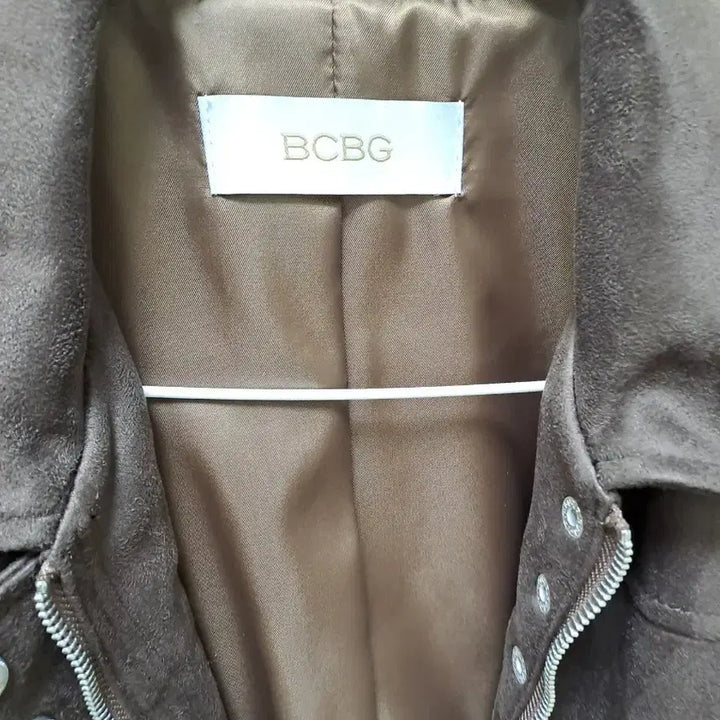 [BUNJANG] BCBG Brown Suede Bomber Jacket / BCBG 브라운 스웨이드 봄버 자켓