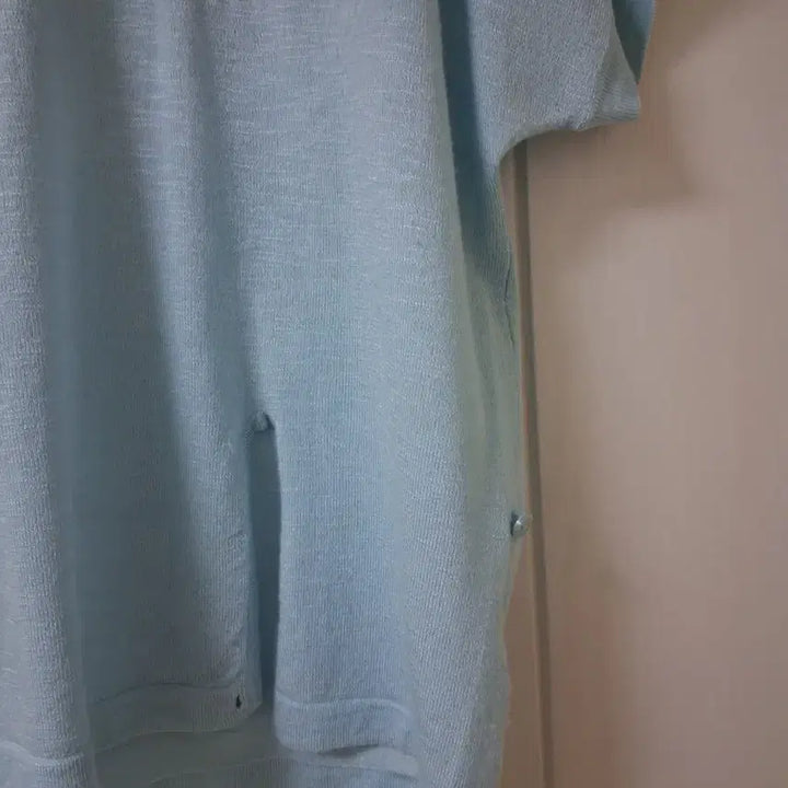 [BUNJANG] KKOOZ Blue Printed Knit T-shirt / 꾸즈 프린팅 니트 블루