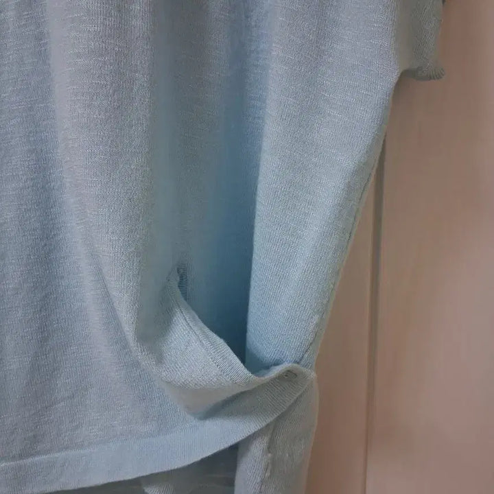 [BUNJANG] KKOOZ Blue Printed Knit T-shirt / 꾸즈 프린팅 니트 블루