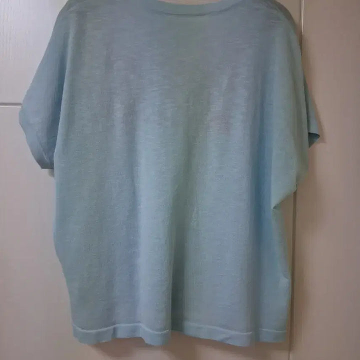 [BUNJANG] KKOOZ Blue Printed Knit T-shirt / 꾸즈 프린팅 니트 블루