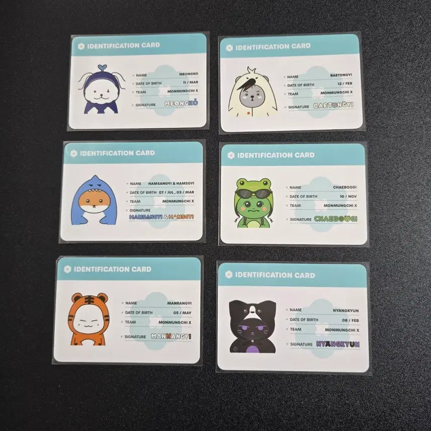 [BUNJANG] Monsta X ID Card Photocard Bundle Set / 몬뭉치엑스 아이디카드 포카 6장 일괄