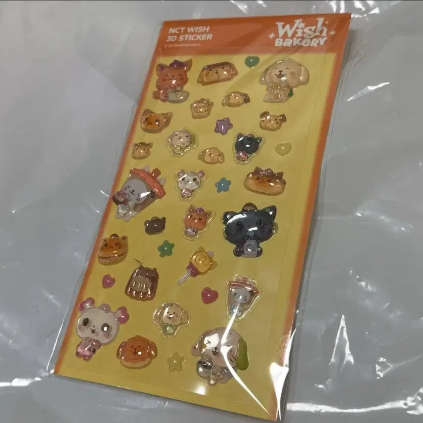 [BUNJANG] NCT WISH Bakery 3D Sticker Set / 엔시티 위시 베이커리 팝업 3d 스티커 시온 리쿠 유우시 재희 료 사쿠야