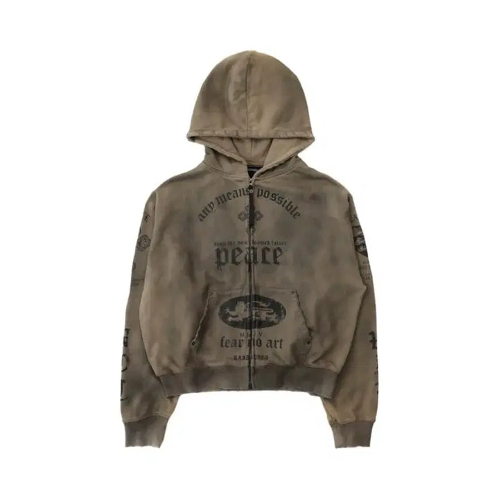 [BUNJANG] Badblood Dusty Hoodie Zip-up / [Badblood] (새상품) 배드블러드 더스티 후드집업