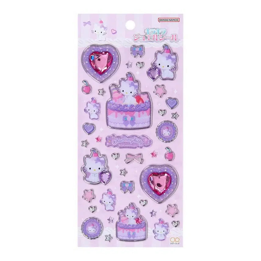 [BUNJANG] Sanrio Hello Kitty Y2K Jewel Sticker Set / 산리오 휘핑데코 Y2K 입체 보석 씰스티커 챠미키티 마슈마로 헬로키티