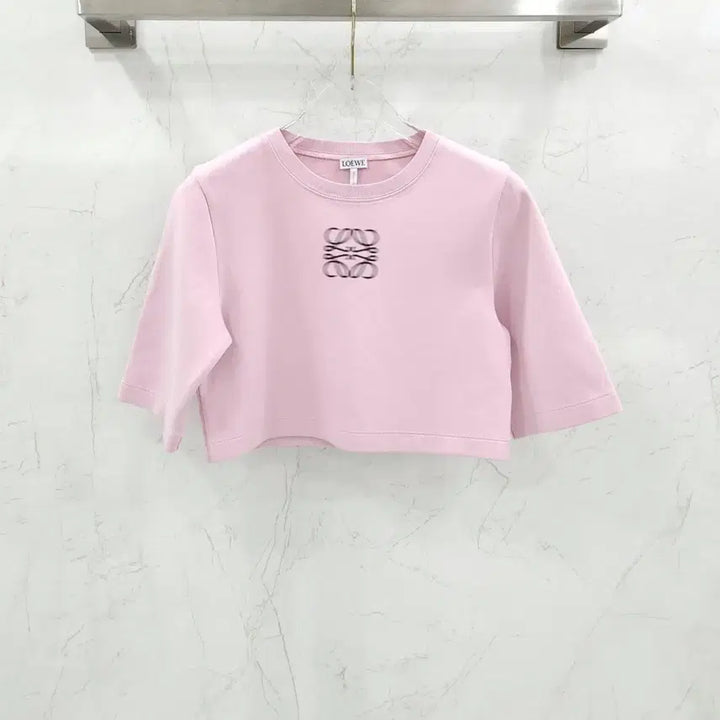 [BUNJANG] Loewe Pixel Anagram Printing Crop T-Shirt / XS / 로에베 픽셀 아나그램 프린팅 크롭 반팔 티셔츠