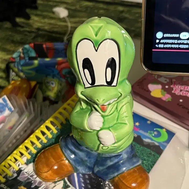 [BUNJANG] Arumdree Vintage Ceramic Dinosaur Piggy Bank / [초희귀/빈티지] 90년대 고전 도자기 공룡 저금통
