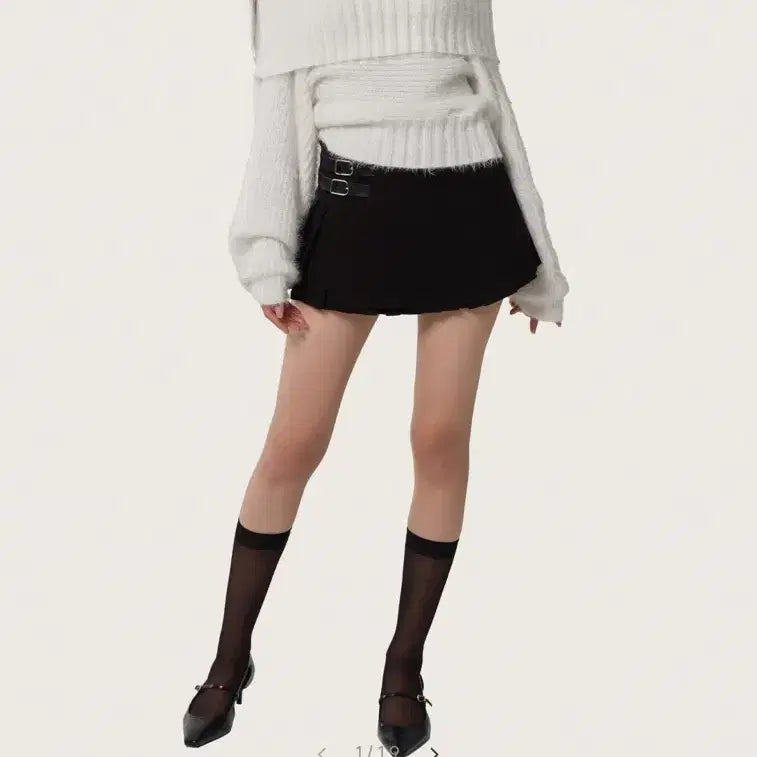 [BUNJANG] Clichy Palette Off-Shoulder Ribbon Knit / 클리시어 Palette off-shoulder ribbon knit