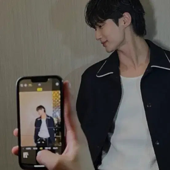 [BUNJANG] IROMAN Leather Trim Varsity Jacket - Black / 이로맨 LEATHER 트리밍 바시티 자켓 s 블랙