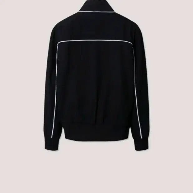 [BUNJANG] IROMAN Leather Trim Varsity Jacket - Black / 이로맨 LEATHER 트리밍 바시티 자켓 s 블랙