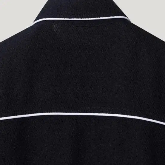 [BUNJANG] IROMAN Leather Trim Varsity Jacket - Black / 이로맨 LEATHER 트리밍 바시티 자켓 s 블랙