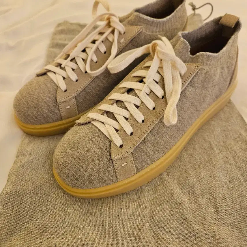 [BUNJANG] Suede Sneakers - Size 40 (265-270mm) / 회색 스웨이드 스니커즈 운동화
