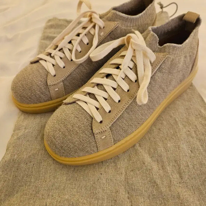 [BUNJANG] Suede Sneakers - Size 40 (265-270mm) / 회색 스웨이드 스니커즈 운동화
