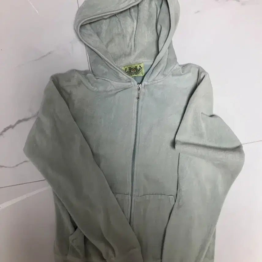 [BUNJANG] Juicy Couture Moss Green Terry Hooded Zip-up Set / 쥬시 꾸뛰르 모스 그린 테리 후드집업 세트