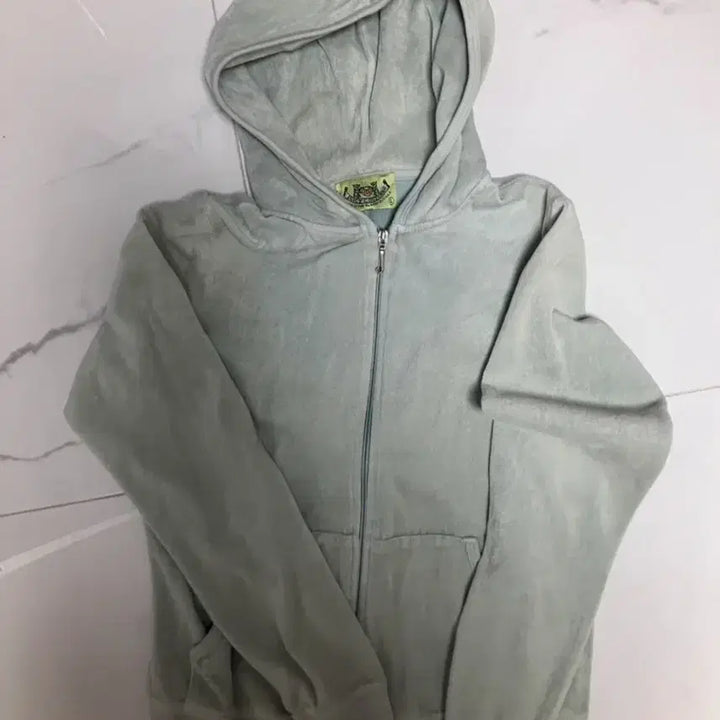 [BUNJANG] Juicy Couture Moss Green Terry Hooded Zip-up Set / 쥬시 꾸뛰르 모스 그린 테리 후드집업 세트