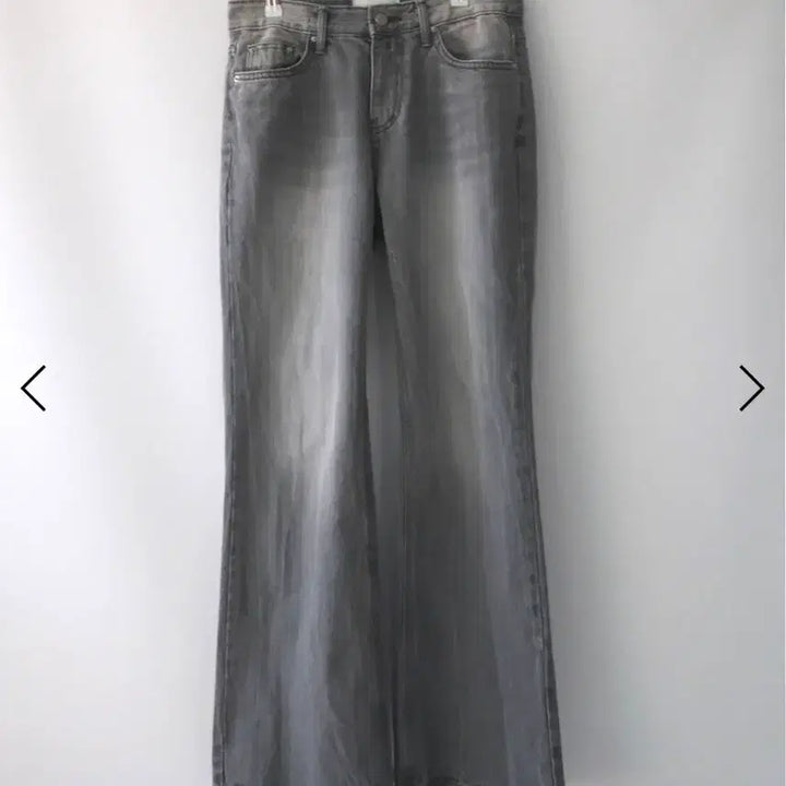 [BUNJANG] Zigzag Kyla Low Vintage Bootcut Pants Gray / 지그재그 키이라 로우 빈티지 부츠컷 팬츠 그레이