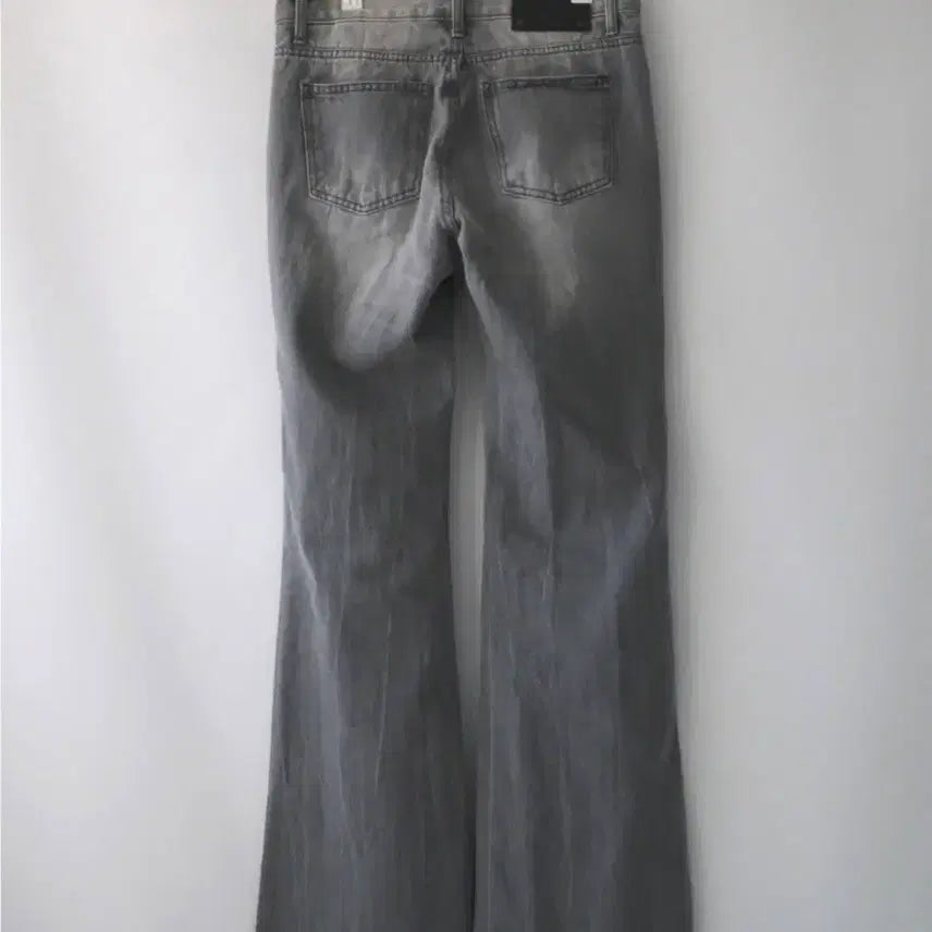 [BUNJANG] Zigzag Kyla Low Vintage Bootcut Pants Gray / 지그재그 키이라 로우 빈티지 부츠컷 팬츠 그레이