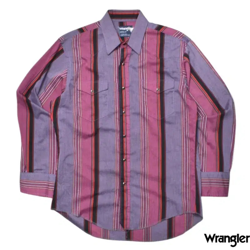 [BUNJANG] Wrangler USA Western Stripe Shirt XL / 랭글러 USA 웨스턴 스트라이프 셔츠 XL N1315