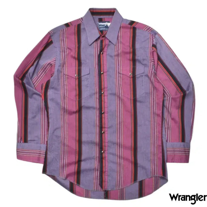 [BUNJANG] Wrangler USA Western Stripe Shirt XL / 랭글러 USA 웨스턴 스트라이프 셔츠 XL N1315