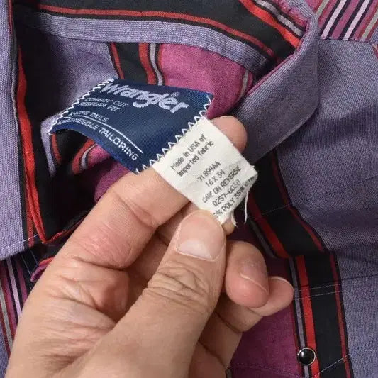 [BUNJANG] Wrangler USA Western Stripe Shirt XL / 랭글러 USA 웨스턴 스트라이프 셔츠 XL N1315