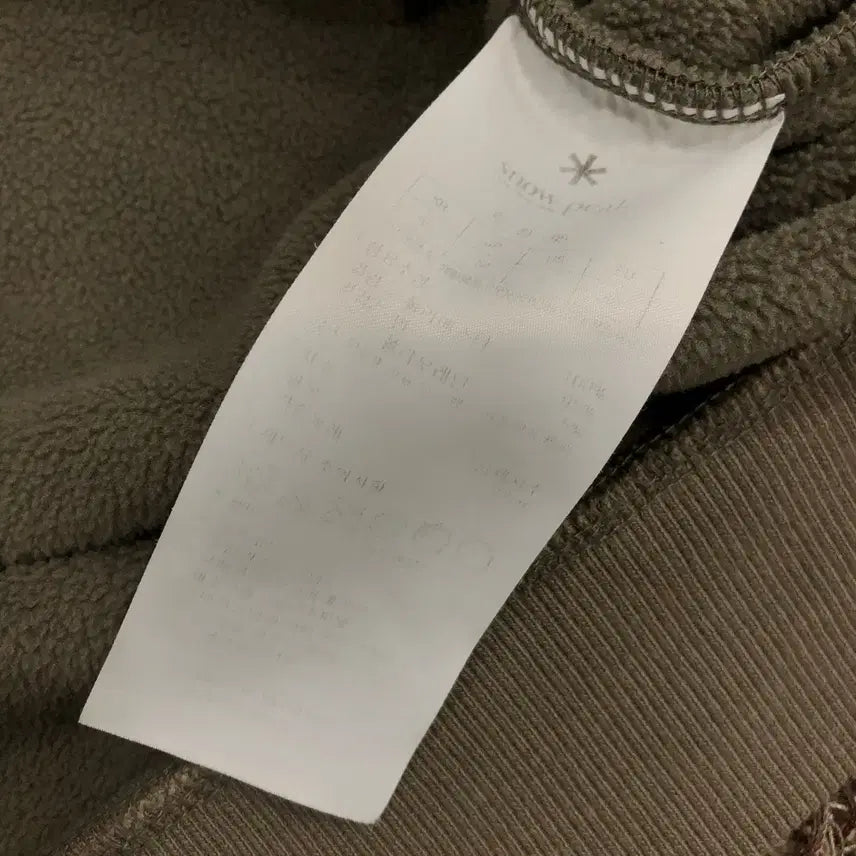 [BUNJANG] Snow Peak Fleece Pullover Sweatshirt / 95 스노우피크 플리스 풀오버 맨투맨