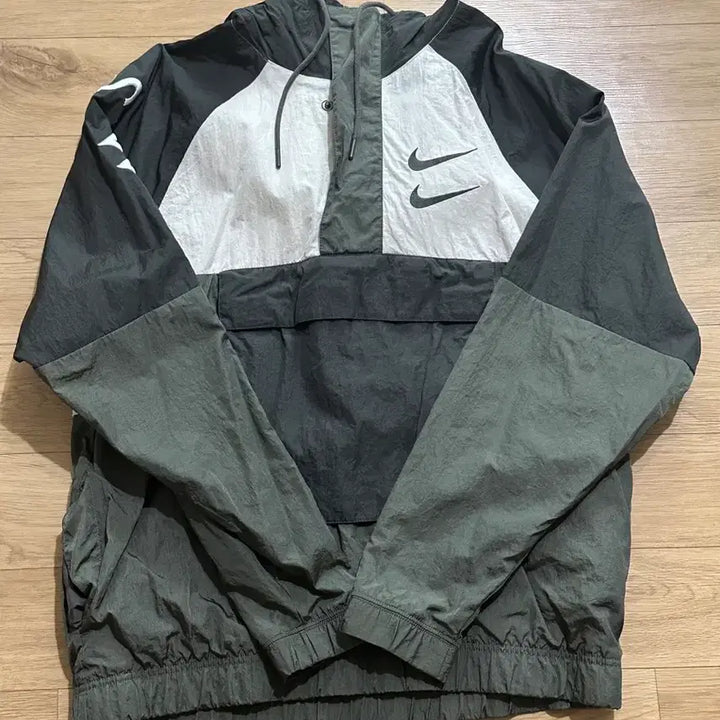 [BUNJANG] Nike Double Swoosh Anorak Windbreaker Jacket - Men's M / 나이키 더블 스우시 아노락 바람막이 M