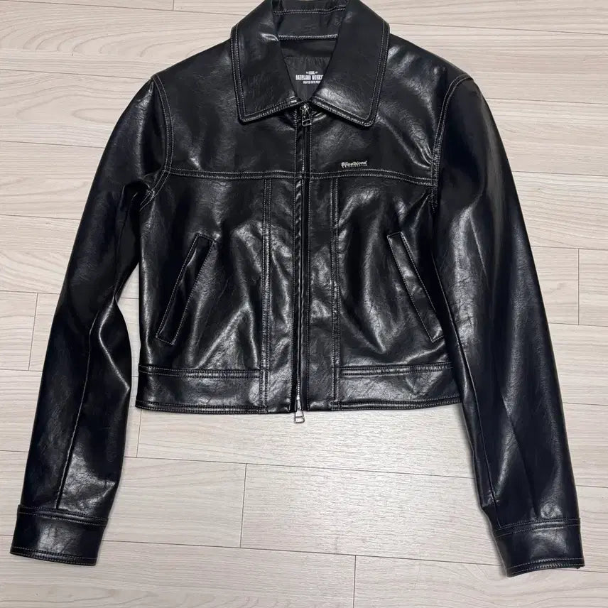 [BUNJANG] Badblood Workshop Leather Jacket - Black / 배드블러드 워크샵 레더 자켓 - 블랙