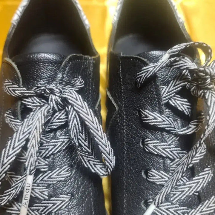 [BUNJANG] AMOU Black Leather Sneakers / AMOU 블랙 가죽 스니커즈:상태는최상입니다 275
