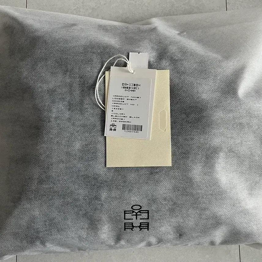 [BUNJANG] POLYTERU Loosed Sweat Hoodie Bleached Black / [2] 폴리테루 루즈드 스웻 후디 후드티 블리치드 블랙