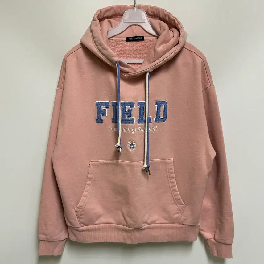 [BUNJANG] REGEN BOGEN Field Embroidered Hoodie (Pink) / [여자-90]레겐보겐 필드 자수 후드티