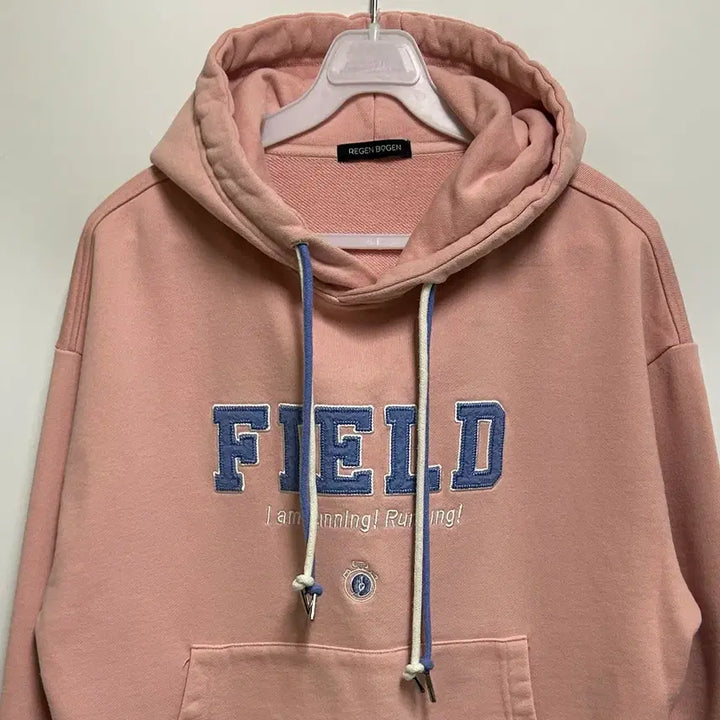 [BUNJANG] REGEN BOGEN Field Embroidered Hoodie (Pink) / [여자-90]레겐보겐 필드 자수 후드티