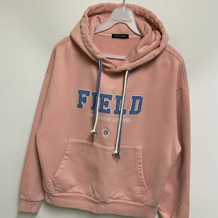 [BUNJANG] REGEN BOGEN Field Embroidered Hoodie (Pink) / [여자-90]레겐보겐 필드 자수 후드티