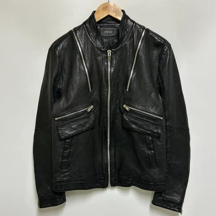 [BUNJANG] SYSTEM Leather Rider Jacket / [남자-100]시스템 천연 양가죽 레더 라이더 자켓