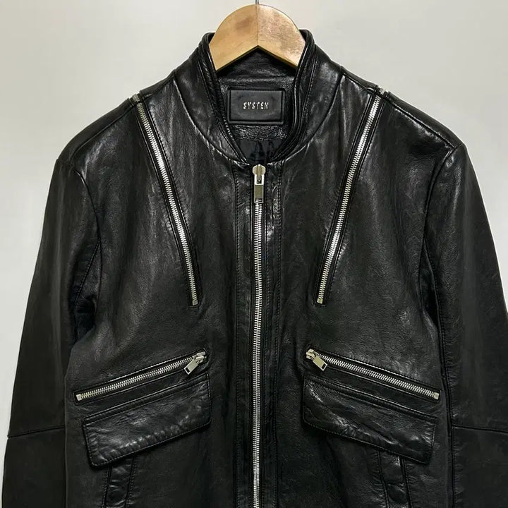 [BUNJANG] SYSTEM Leather Rider Jacket / [남자-100]시스템 천연 양가죽 레더 라이더 자켓