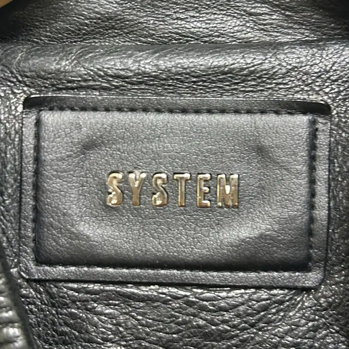 [BUNJANG] SYSTEM Leather Rider Jacket / [남자-100]시스템 천연 양가죽 레더 라이더 자켓