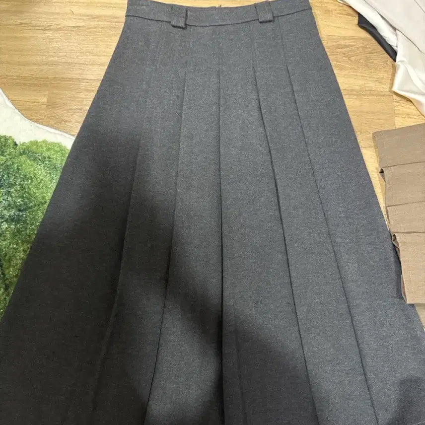 [BUNJANG] Long Pleated Skirt / 롱 플리츠 스커트