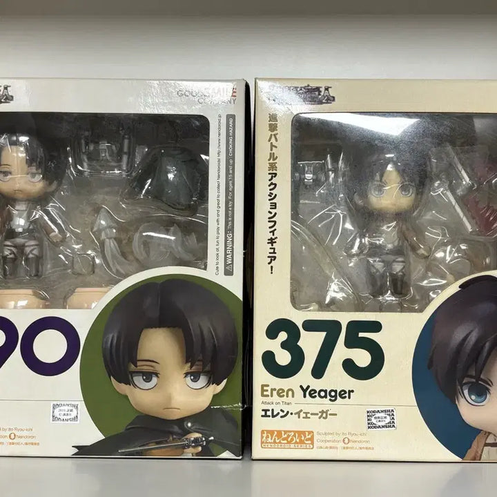[BUNJANG] Good Smile Company Eren &amp; Levi Nendoroid Bundle Set / (정품) 에렌 리바이 진격거 넨드로이드 일괄