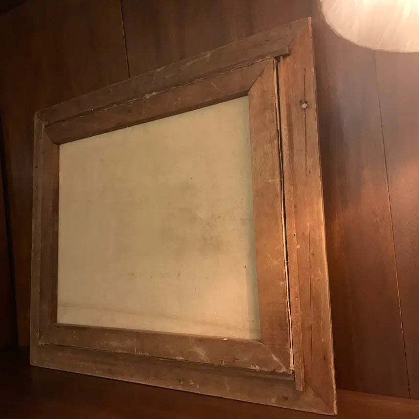 [BUNJANG] Antique Still Life Oil Painting / 엔틱 정물 유화 작품 (고화 원목 액자)