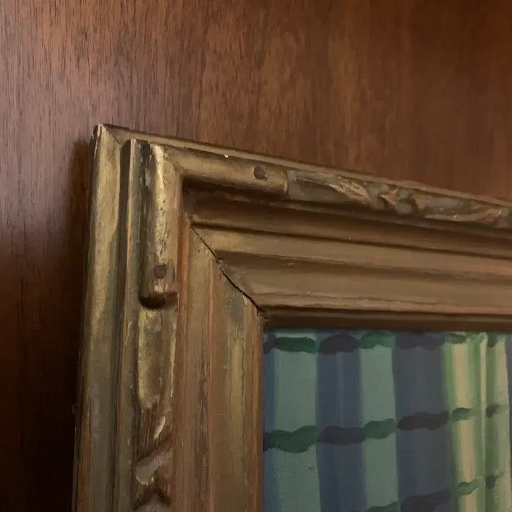 [BUNJANG] Antique Still Life Oil Painting / 엔틱 정물 유화 작품 (고화 원목 액자)