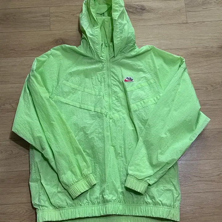 [BUNJANG] Nike Neon Anorak Windbreaker Jacket (L) / 나이키 형광 아노락 바람막이 L