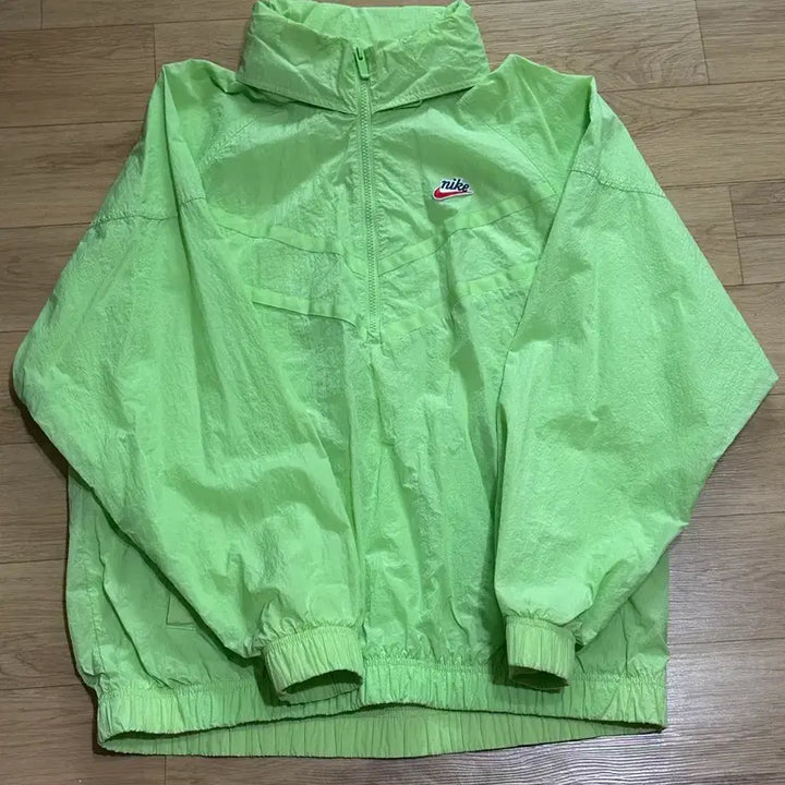 [BUNJANG] Nike Neon Anorak Windbreaker Jacket (L) / 나이키 형광 아노락 바람막이 L