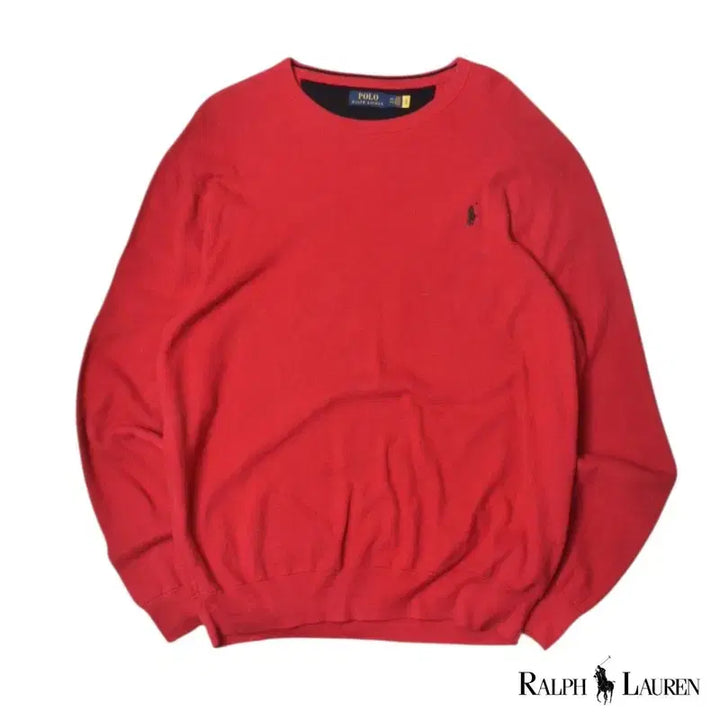 [BUNJANG] Polo Ralph Lauren QR Waffle Knit Sweatshirt XXL / 폴로 랄프로렌 큐알 와플 니트 맨투맨 XXL  N1322