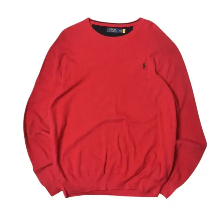 [BUNJANG] Polo Ralph Lauren QR Waffle Knit Sweatshirt XXL / 폴로 랄프로렌 큐알 와플 니트 맨투맨 XXL  N1322